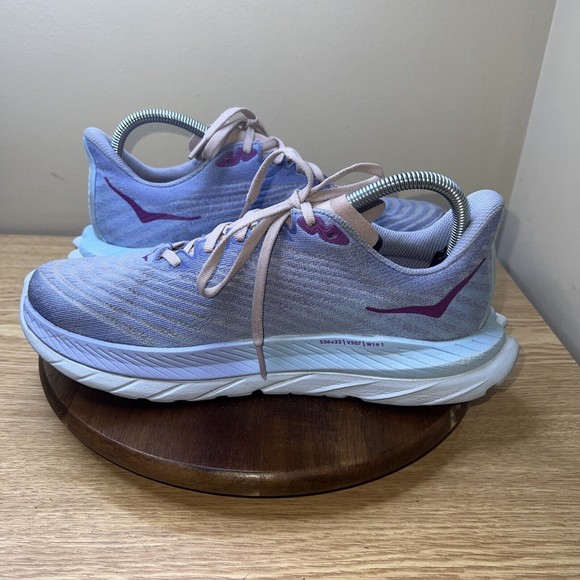HOKA Sneakers Womens 9.5 Mach 5 Purple Pink Low Top - Picture 6 of 16
